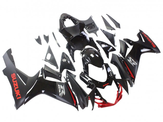 Carenados Moto Suzuki GSXR 600 / GSXR 750 2011-2024 - Negro Gris Rojo Línea Fabricantes