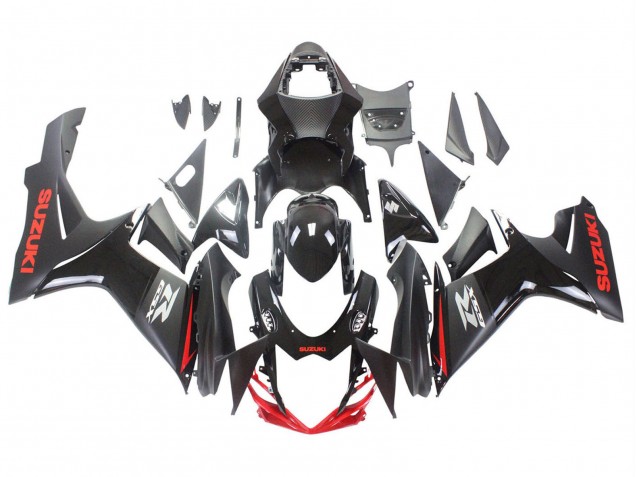 Carenados Moto Suzuki GSXR 600 / GSXR 750 2011-2024 - Negro Gris Rojo Línea Fabricantes