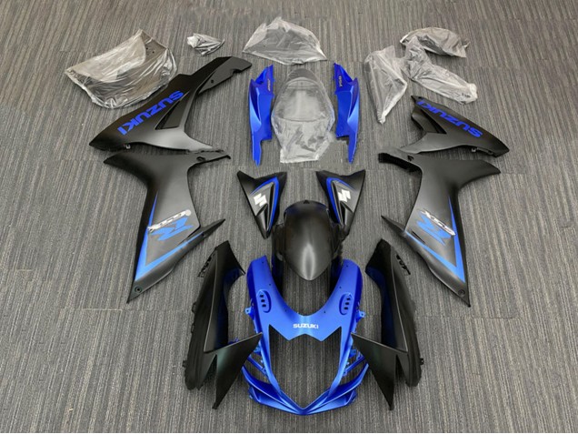 Kits Carenado Moto Suzuki GSXR 600 / GSXR 750 2011-2024 - Azul Negro Mate Fabricantes