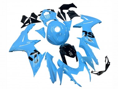 Carenados Moto Suzuki GSXR 600 / GSXR 750 2011-2024 - Azul Claro Negro Fabricantes