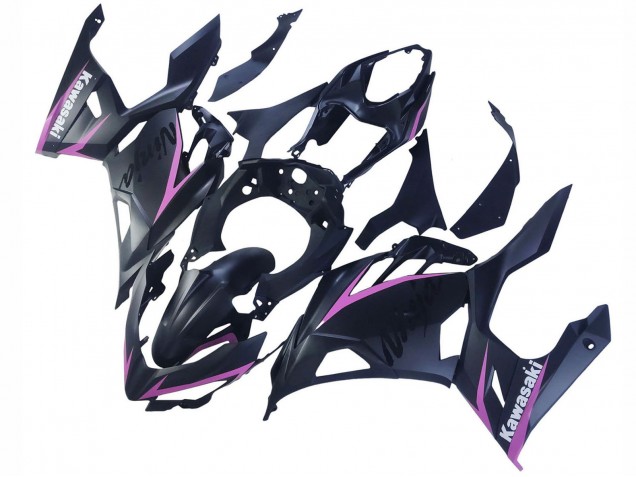 Carenados Moto Kawasaki Ninja 400 2018-2024 - Negro Mate Rosa Fabricantes