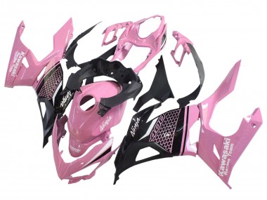 Carenados Moto Kawasaki Ninja 400 2018-2024 - Rosa Negro Mate Honeycomb Fabricantes
