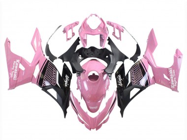 Carenados Moto Kawasaki Ninja 400 2018-2024 - Rosa Negro Mate Honeycomb Fabricantes