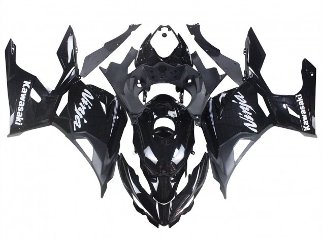 Carenados Moto Kawasaki Ninja 400 2018-2024 - Negro Brillante Negro Mate Blanco Calcomanías Fabricantes