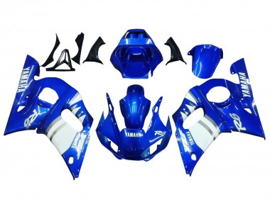 Carenados Moto Yamaha YZF 600 R6 1998-2002 - Azul Blanco Fabricantes