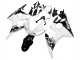 Carenado Moto Yamaha YZF R6 2003-2004 - Blanco Negro Brillante Fabricantes