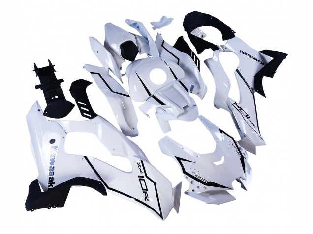 Carenados Moto Kawasaki ZX10R 2021-2025 - Blanco Negro Fabricantes