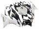 Carenados Moto Kawasaki ZX6R 2019-2022 - Blanco Negro FibraCarbono Fabricantes