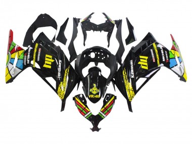 Carenados Moto Kawasaki EX300 2013-2024 - Negro Brillante Amarillo Rojo Verde Azul Blanco Fabricantes