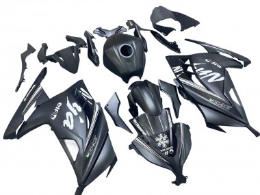 Carenados Moto Kawasaki EX300 2013-2024 - Negro Mate Blanco Elf Nieve Fabricantes