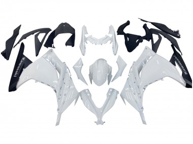 Carenados Moto Kawasaki EX300 2013-2024 - Blanco Negro Fabricantes