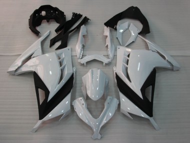 Carenados Moto Kawasaki EX300 2013-2024 - Blanco Brillante Negro Fabricantes