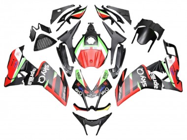 Carenados Moto Aprilia RS4 50 125 2012-2018 - Rojo Verde Negro Fabricantes