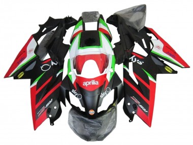 Carenado Moto Aprilia RS4 50 125 2012-2018 - Blanco Rojo Verde Negro Brillante Fabricantes