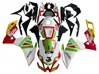 Carenado Moto Aprilia RS4 50 125 2012-2018 - Blanco Rojo Verde Amarillo Alitalia Fabricantes