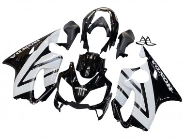 Carenados Moto Honda CBR600 F4i 2004-2007 - Blanco Negro Brillante Fabricantes