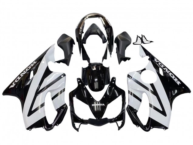 Carenados Moto Honda CBR600 F4i 2004-2007 - Blanco Negro Brillante Fabricantes