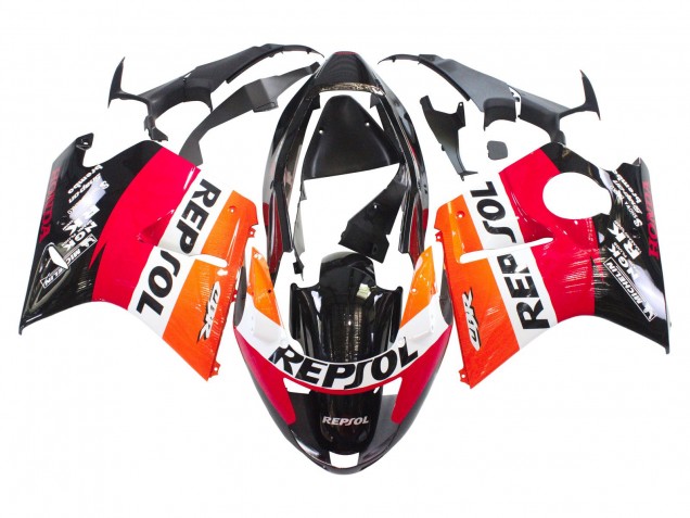 Carenados Moto ABS Honda CBR1100XX Blackbird 1996-2007 - Naranja Blanco Rojo Negro Brillante Repsol Fabricantes