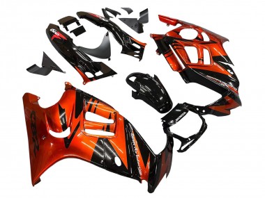 Carenados Moto Honda CBR600 F3 1995-1996 - Naranja Negro Brillante Fabricantes