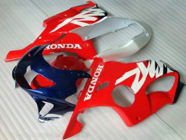 Carenados Moto Honda CBR600 F4 1999-2000 - Blanco Rojo Azul Oscuro Fabricantes