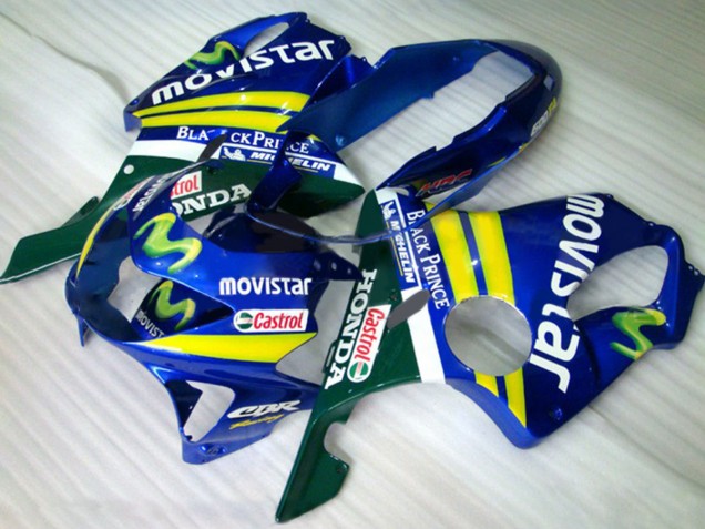 Carenados Moto Honda CBR600 F4 1999-2000 - Azul Amarillo Verde MoviStar Castrol Fabricantes