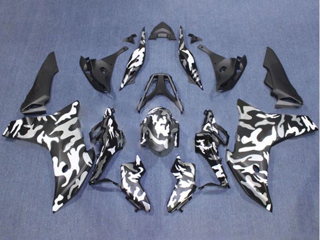 Carenados Moto Honda CBR600F 2011-2013 - Negro Blanco Camouflage Fabricantes