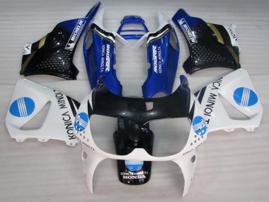 Carenados Moto Honda CBR900RR 893 1994-1995 - Blanco Azul Negro Brillante Konica Minolta Fabricantes