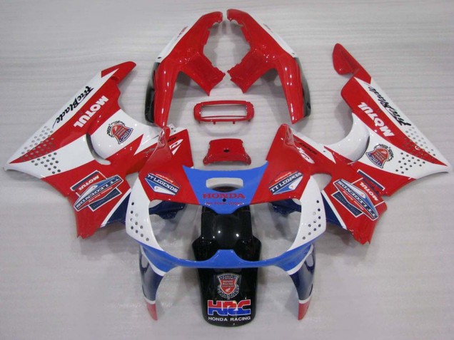Carenados Moto Honda CBR900RR 893 1994-1995 - Blanco Rojo Azul Claro Motul Fabricantes