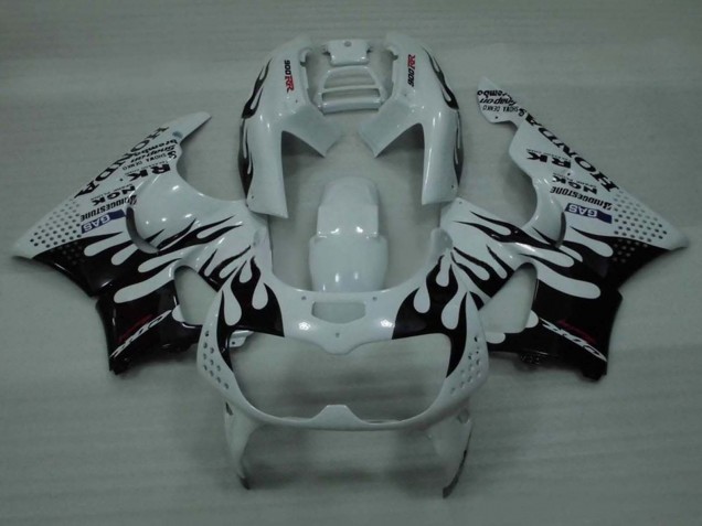 Carenados Moto Honda CBR900RR 893 1994-1995 - Blanco Negro Brillante Llama Fabricantes