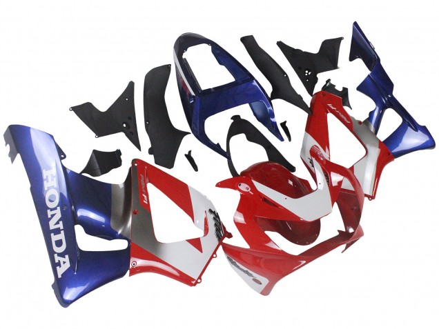 Carenados Moto Honda CBR900RR 929 2000-2001 - Plata Rojo Azul Fabricantes