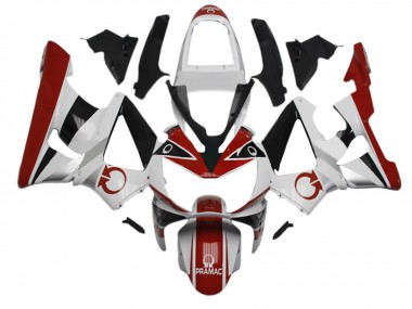 Carenados Moto Honda CBR900RR 929 2000-2001 - Blanco Rojo Negro Brillante Pramac Fabricantes