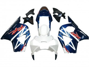 Carenados Moto Honda CBR900RR 954 2002-2003 - Blanco Azul Oscuro Fabricantes