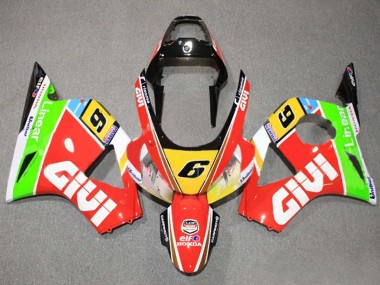 Carenados Moto Honda CBR900RR 954 2002-2003 - Blanco Rojo Amarillo Azul Verde Negro Elf Givi 6 Fabricantes