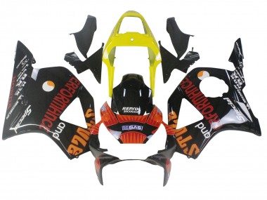 Carenados Moto Honda CBR900RR 954 2002-2003 - Amarillo Rojo Negro Brillante Repsol Rossi Fabricantes