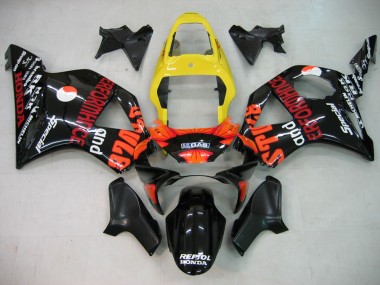 Carenado Moto Honda CBR900RR 954 2002-2003 - Amarillo Rojo Negro Brillante Repsol Rossi Fabricantes