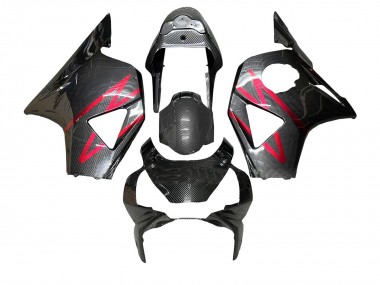 Carenados Moto Honda CBR900RR 954 2002-2003 - Negro FibraCarbono Rojo Raya Fabricantes
