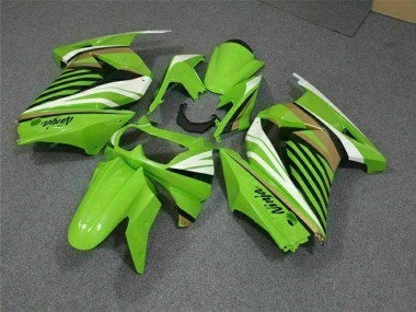 Carenado Moto Kawasaki EX250 2008-2012 - Verde Blanco Negro Fabricantes