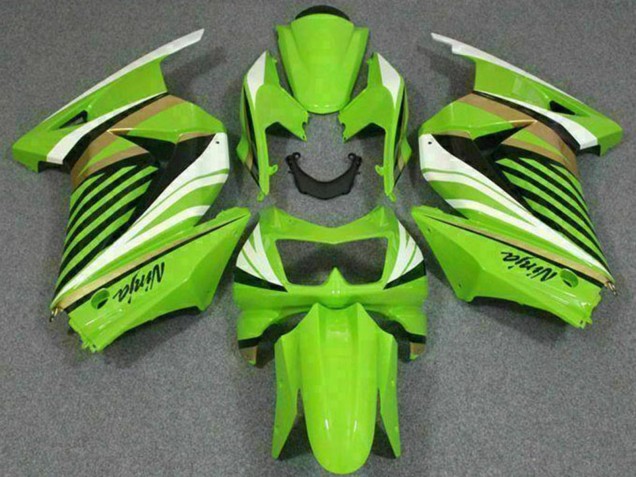 Carenado Moto Kawasaki EX250 2008-2012 - Verde Blanco Negro Fabricantes