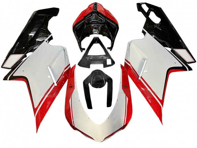 Carenado Moto Ducati 848/1098/1198 2007-2014 - Blanco Rojo Negro Brillante Fabricantes