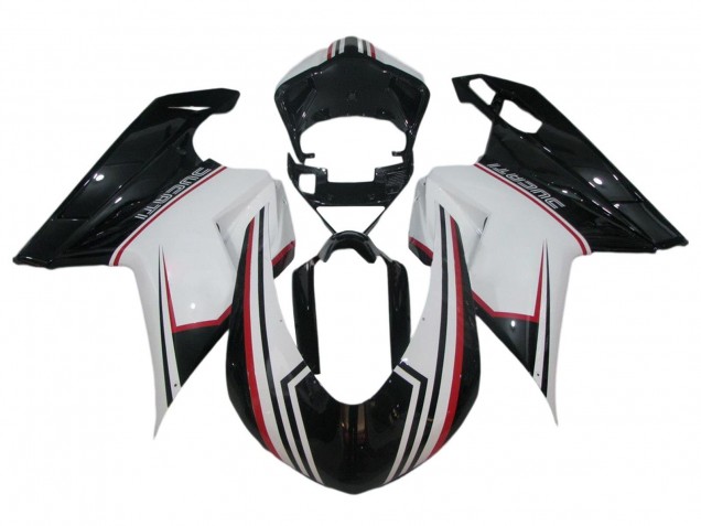 Carenado Moto Ducati 848/1098/1198 2007-2014 - Blanco Rojo Negro Brillante Fabricantes