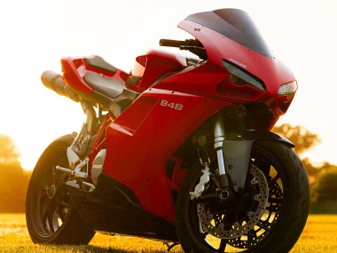 Carenados Moto Ducati 848 2007-2014 - Rojo Negro Brillante Fabricantes