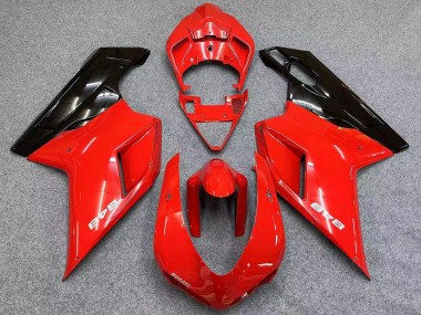 Carenados Moto Ducati 848 2007-2014 - Rojo Negro Brillante Fabricantes