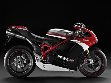 Carenados Moto Ducati 848/1098/1198 2007-2014 - Blanco Rojo Negro Brillante Fabricantes