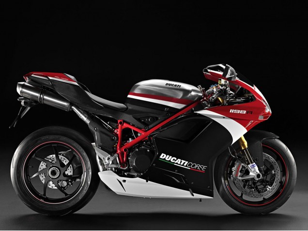 Carenados Moto Ducati 848/1098/1198 2007-2014 - Blanco Rojo Negro Brillante Fabricantes