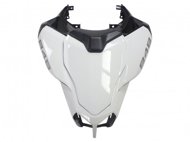 Carenados Moto Ducati 848/1098/1198 2007-2014 - Blanco Negro Brillante Corse Fabricantes