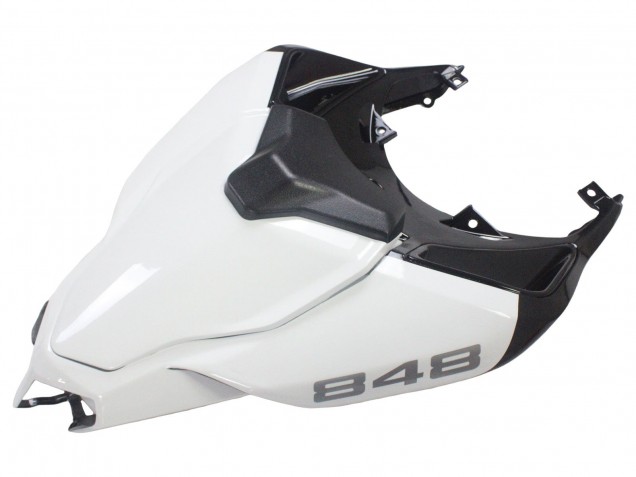 Carenados Moto Ducati 848/1098/1198 2007-2014 - Blanco Negro Brillante Corse Fabricantes