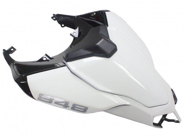 Carenados Moto Ducati 848/1098/1198 2007-2014 - Blanco Negro Brillante Corse Fabricantes