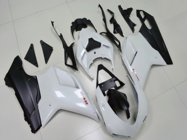 Carenados Moto Ducati 848 2007-2014 - Blanco Negro Mate Fabricantes