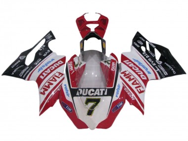 Carenados Moto Ducati 1199 2011-2014 - Blanco Rojo Negro Brillante Fiamm Valsir 7 Fabricantes