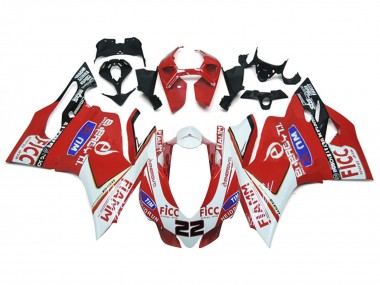 Carenados Moto Ducati 1199 2011-2014 - Blanco Rojo Negro Brillante Fiamm Ficc 22 Fabricantes
